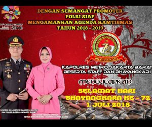 Read more about the article Ucapan HUT Bhayangkara Ke- 72 Dari Kapolres Metro Jakarta Barat
