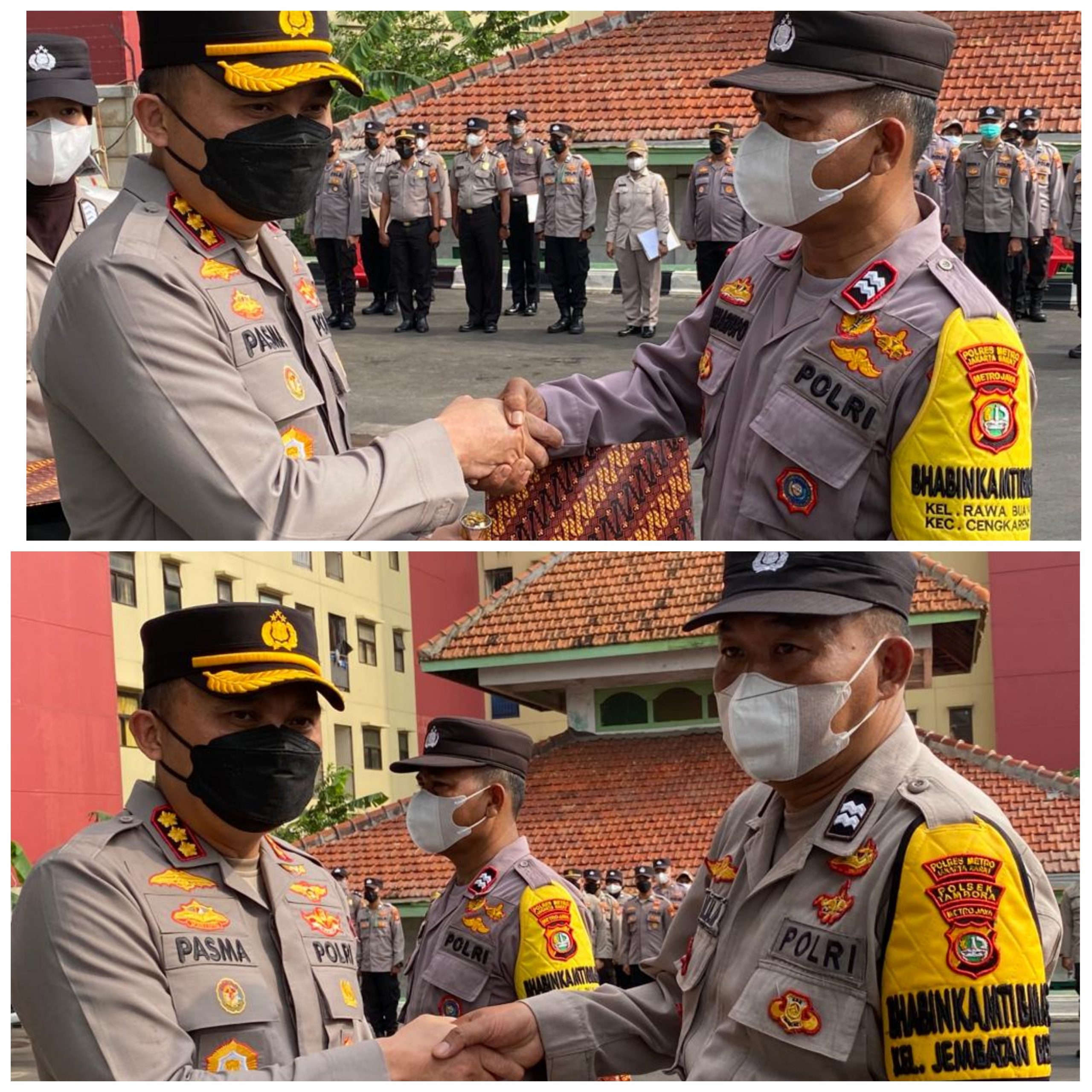Read more about the article Aksi Heroik Bantu Dan Tanggap Laporan Warga, 2 Anggota Bhabinkamtibmas Polres Metro Jakarta Barat Di beri Penghargaan