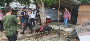 Read more about the article Libatkan Anjing Pelacak Dalam Penggerebekan Kampung Boncos, Polsek Palmerah Amankan 12 Orang, 8 Diantaranya Positif Narkoba